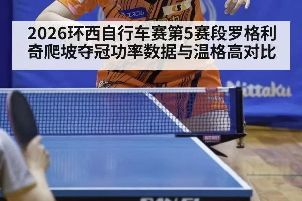 2026环西自行车赛第5赛段罗格利奇爬坡夺冠功率数据与温格高对比